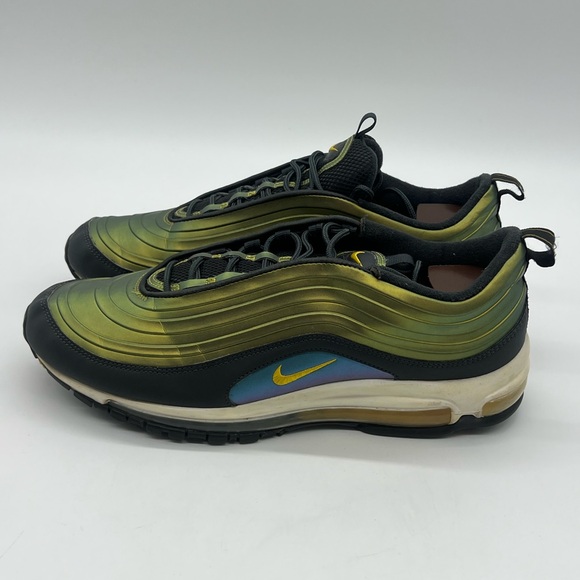 Nike Men's Sz 13 Air Max 97 LX Liquid Metal Green Anthracite AV1165 002 Sneakers